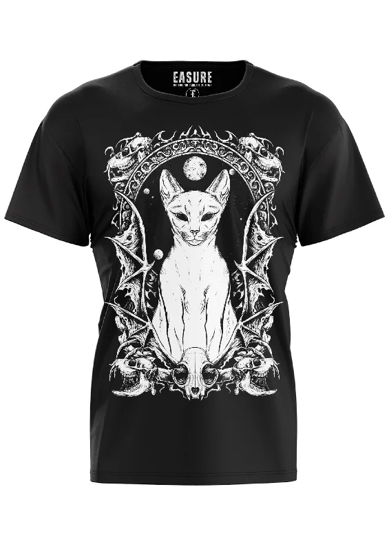 WITCHERS CAT - SHIRT Graphic T-Shirt Round Neck Polyester