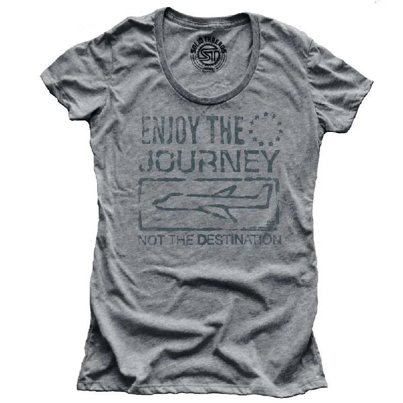Women's Enjoy The Journey Not The Destination T-shirt Iron Safe Non-Iron Wrinkle Free Women's Enjoy The Journey Not The Destination T-shirt Iron Safe Non-Iron Wrinkle Free