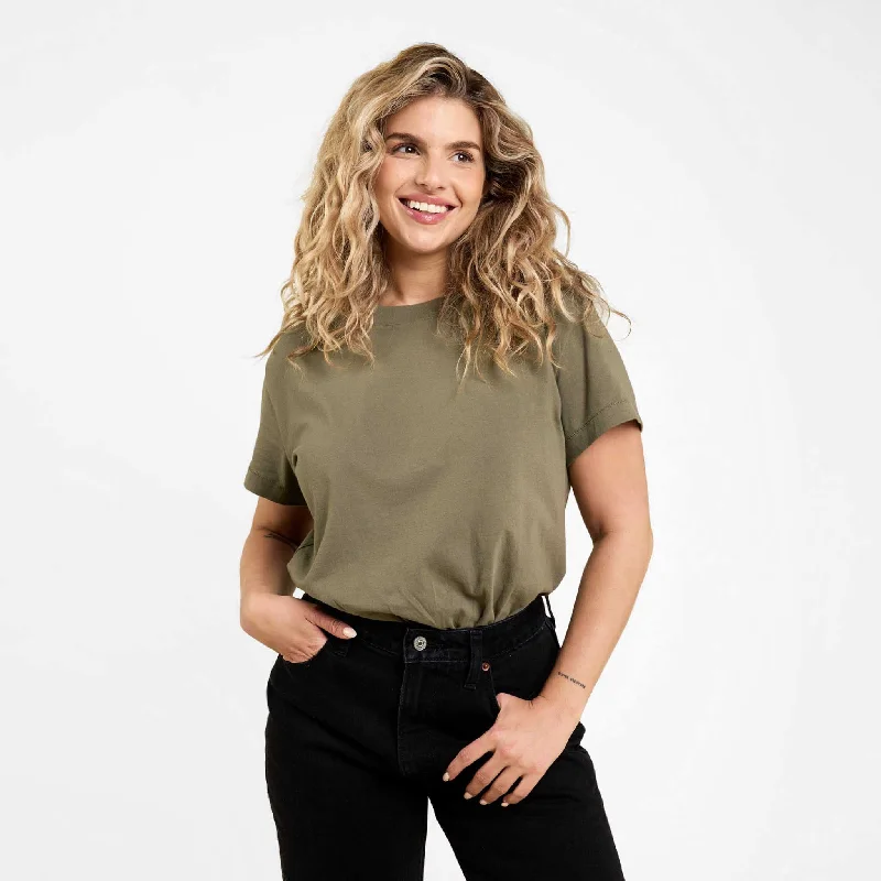 Everyday T-Shirt Bodysuit | Olive Oversized T-Shirt Spandex breathable