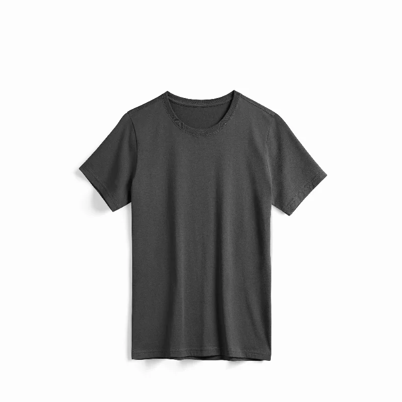 Women's Slate American Grown Supima® 100% Cotton 6oz T-Shirt Thin T-Shirt Open Front Quick Dry