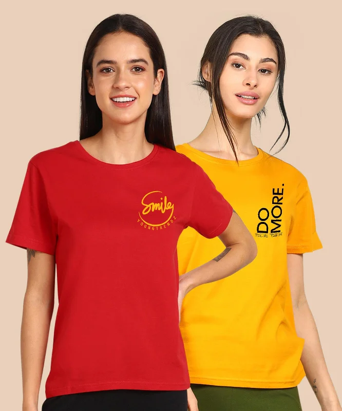 Womens Regular Fit  Combo Printed T Shirt Print Jacquard Patchwork