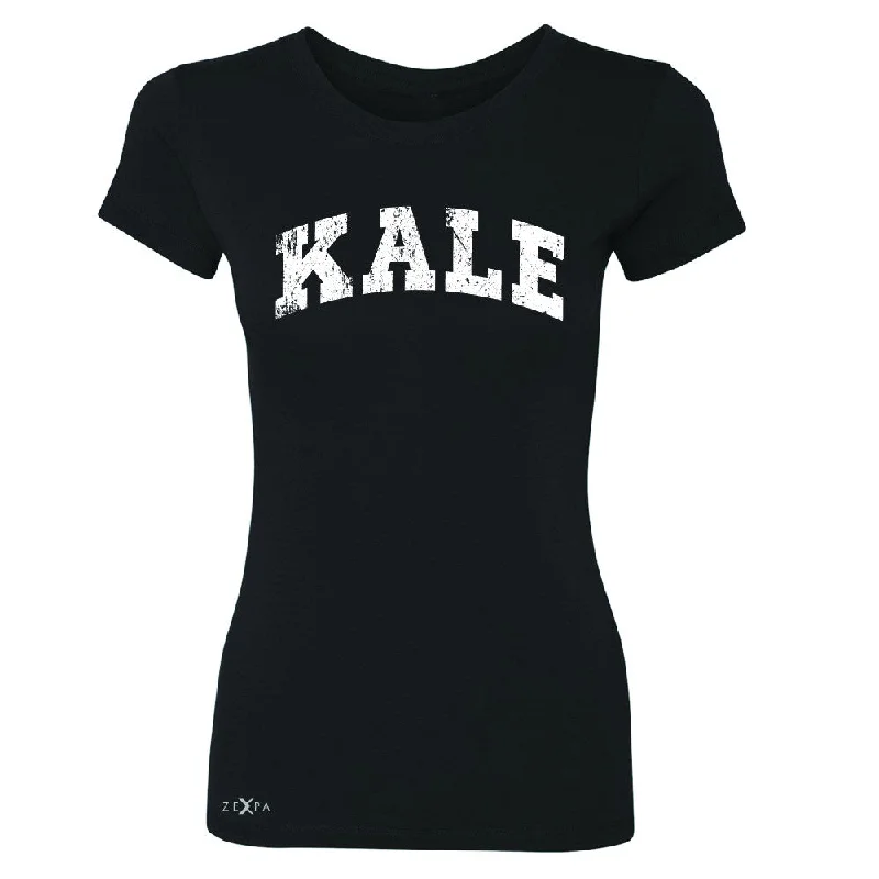 Zexpa Apparel™ Kale W University Gift for Vegetarian Women's T-shirt Vegan Fun Tee Rayon Velvet Corduroy Zexpa Apparel™ Kale W University Gift for Vegetarian Women's T-shirt Vegan Fun Tee Rayon Velvet Corduroy
