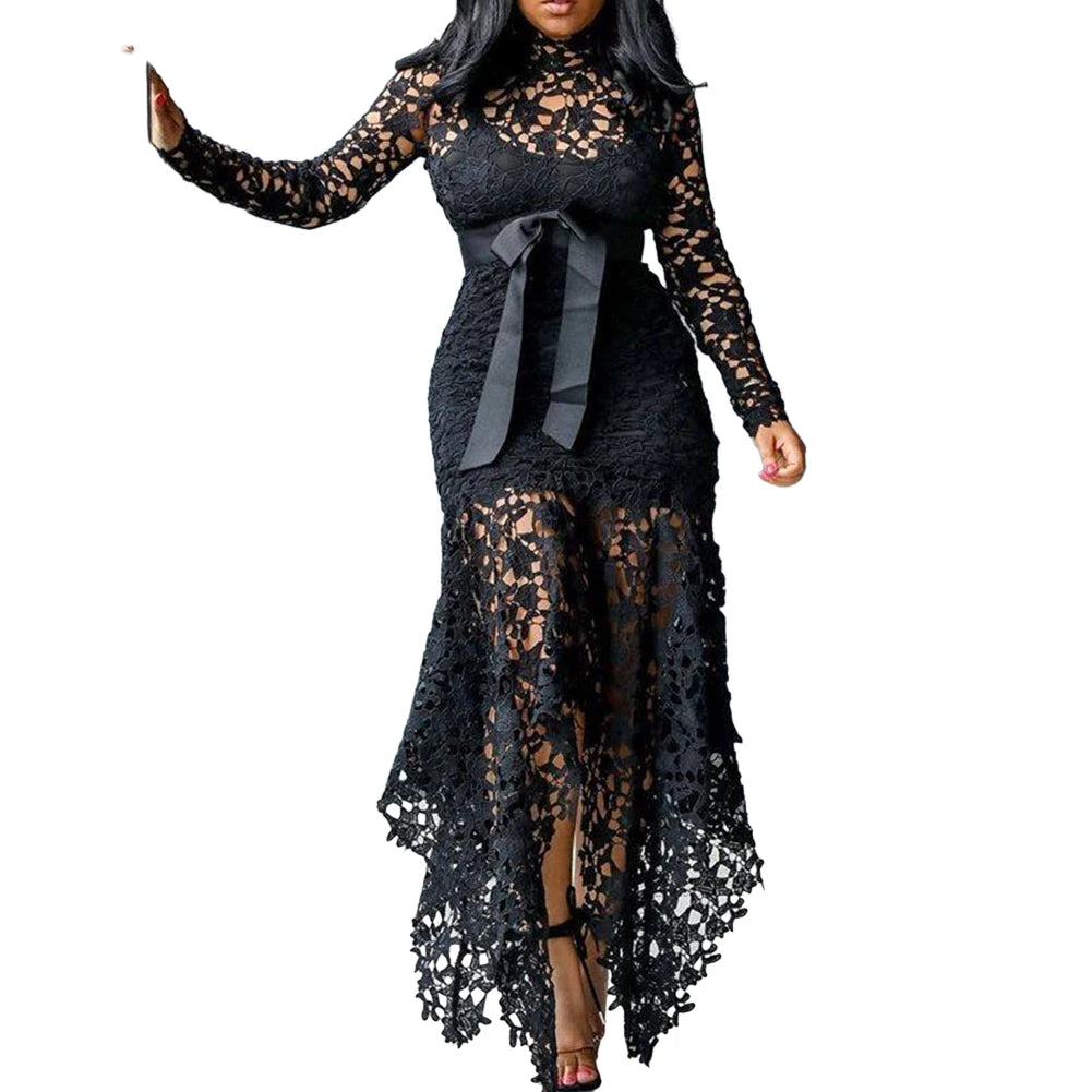 Affordable Brand New Dress Lace Women Dress Bodycon Evening Party Ladies Maxi Dresses Long Sleeve Plus Size Prom Cozy Maxi Dress with Slit Affordable Brand New Dress Lace Women Dress Bodycon Evening Party Ladies Maxi Dresses Long Sleeve Plus Size Prom Cozy Maxi Dress with Slit