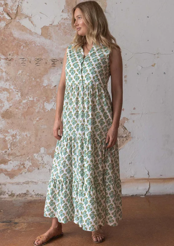 Boho Tiered Maxi Dress Buttercup Elegant Tiered Maxi Dress