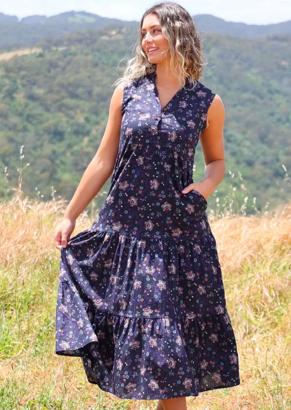 Boho Tiered Maxi Dress Eventide Cozy Wrap Maxi Dress