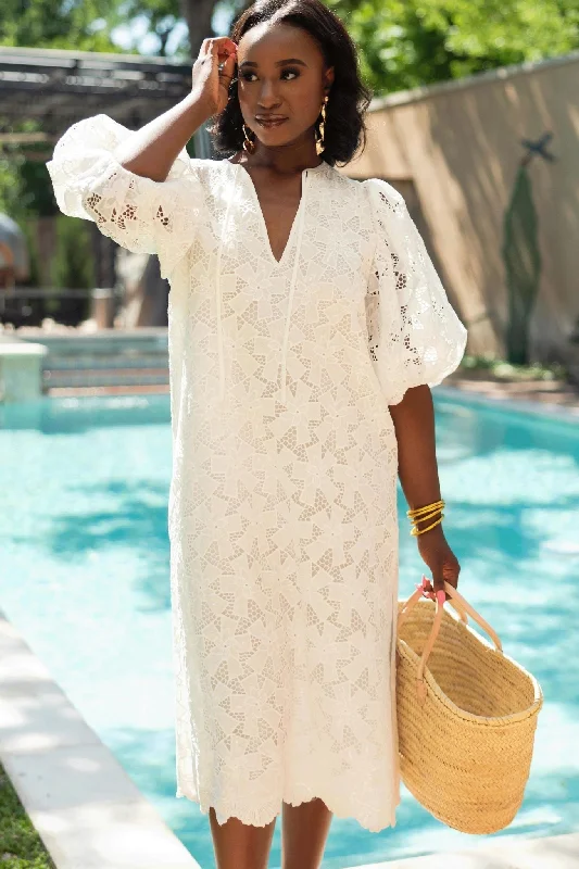 Buddy Love: Pamela Spritzer Maxi Dress in White Trendy Maxi Dress with Straps