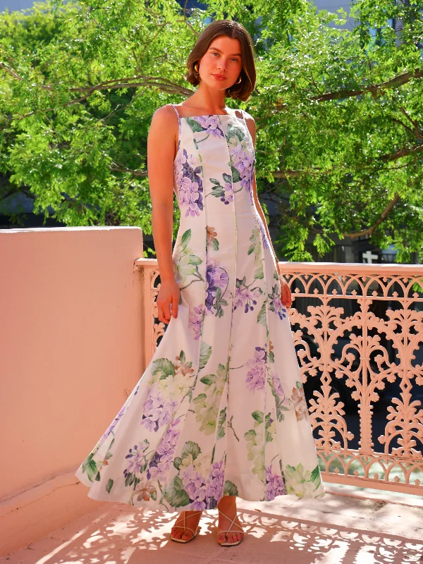 By Nicola Lagoon Maxi Dress in Garden Party Classic Strapless Maxi Dress