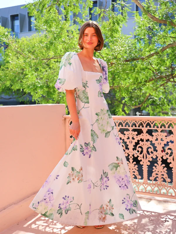 By Nicola S/S Into The Woods Maxi Dress in Garden Party Comfortable Maxi Dress with Sleeves By Nicola S/S Into The Woods Maxi Dress in Garden Party Comfortable Maxi Dress with Sleeves