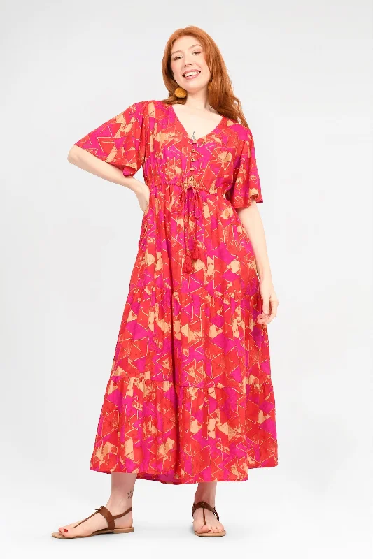 Jasmine Maxi Dress Comfortable Ruffle Maxi Dress