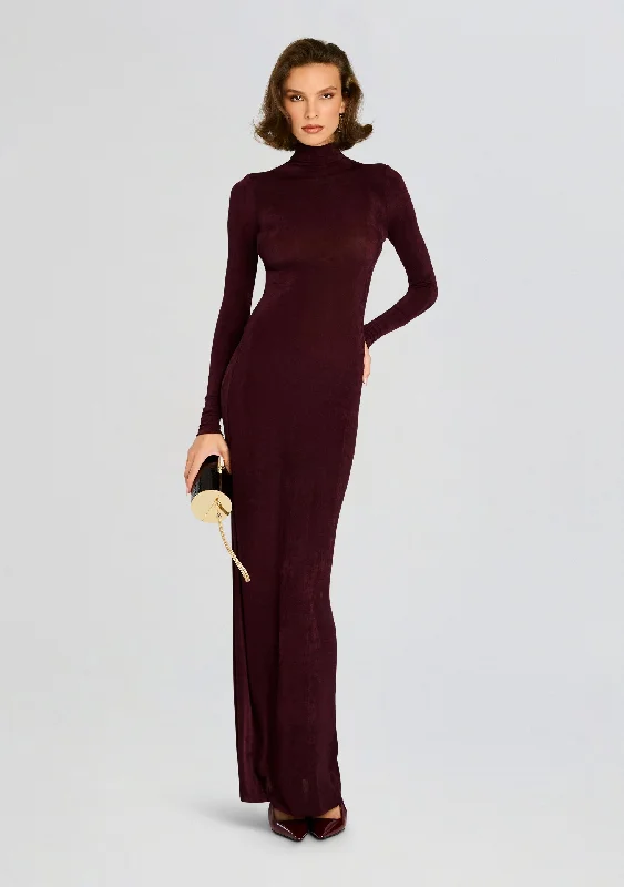 Kim Maxi Dress Cozy Cold-Shoulder Maxi Dress