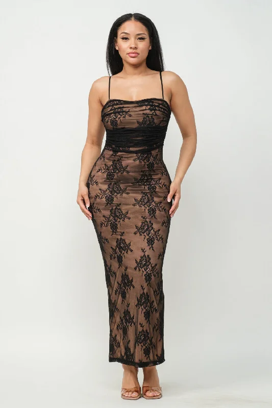 Lace Maxi Dress Hera 23245 Cozy Longline Maxi Dress