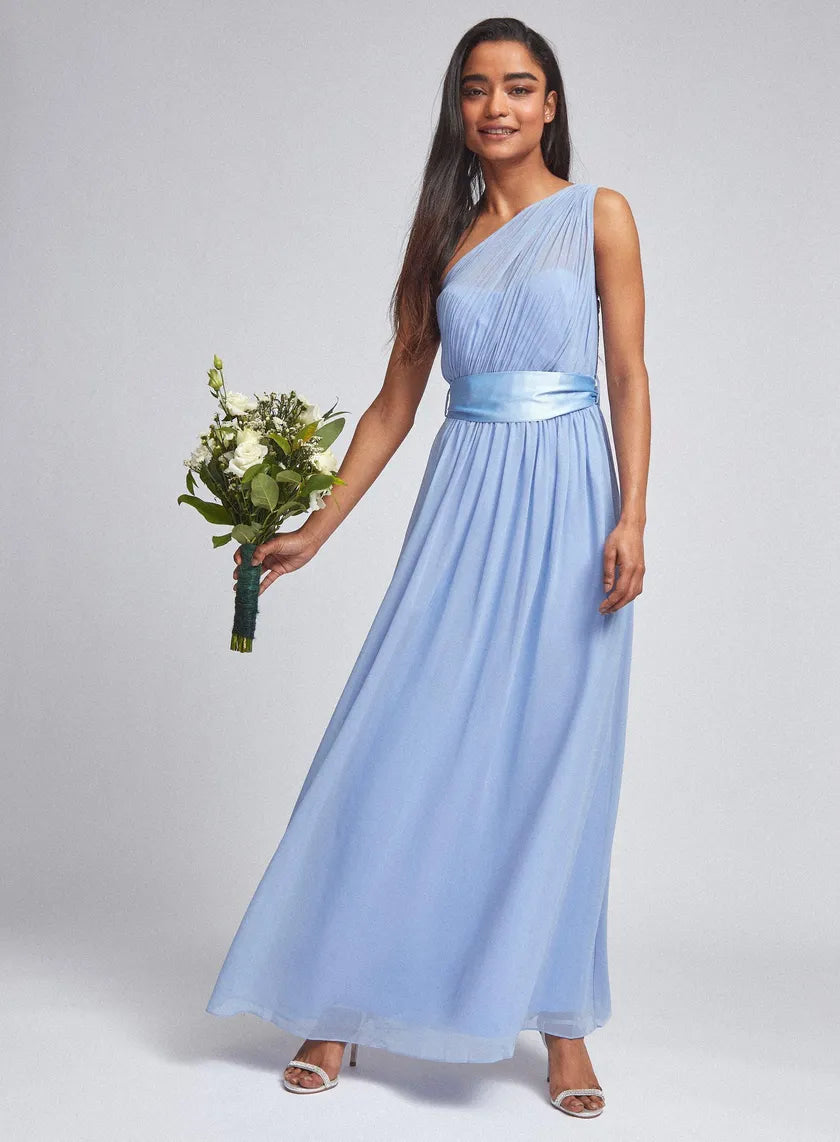 Petite Blue Sadie Maxi Dress Comfortable Casual Maxi Dress