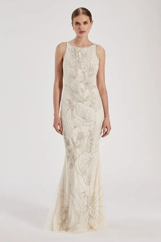 RSN Inspired Fishtail Maxi Dress Chic Summer Maxi Dress