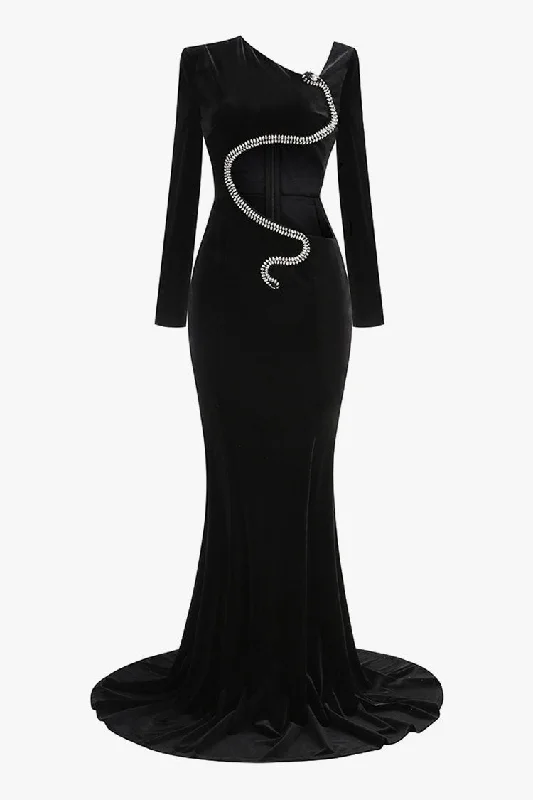 Sexy Rhinestone Snake Strong Shoulder Cutout Velvet Formal Maxi Dress Trendy Floral Print Maxi Dress Sexy Rhinestone Snake Strong Shoulder Cutout Velvet Formal Maxi Dress Trendy Floral Print Maxi Dress