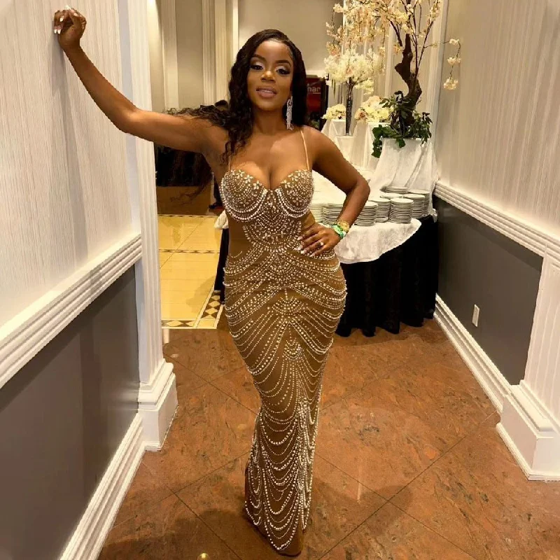 Strap Rhinestone Bubble Ball Evening Dress Sexy Dress Maxi Dress for Women Cozy Ruffle Sleeve Maxi Dress Strap Rhinestone Bubble Ball Evening Dress Sexy Dress Maxi Dress for Women Cozy Ruffle Sleeve Maxi Dress