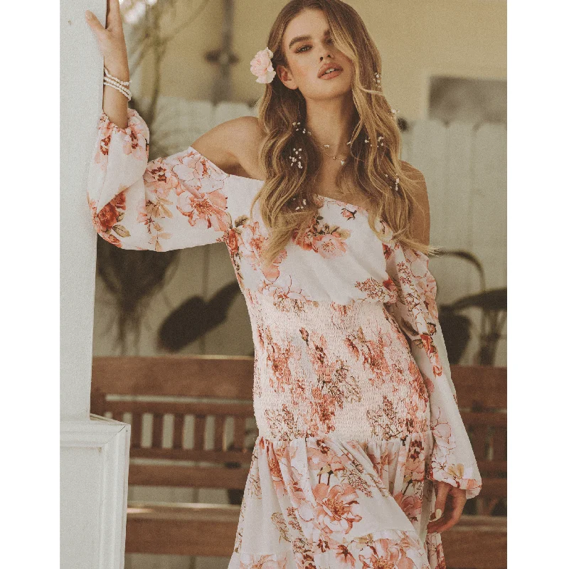 Valentina Floral Maxi Dress Classic Black Maxi Dress