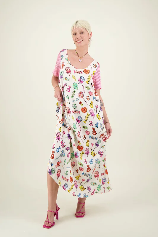 Vera Candy Maxi Dress Fashionable Asymmetrical Maxi Dress