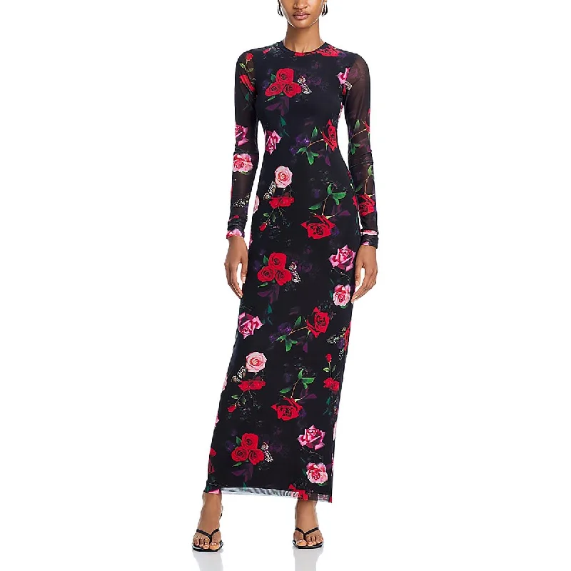 Womens Floral l Maxi Dress Fashionable High-Waist Maxi Dress