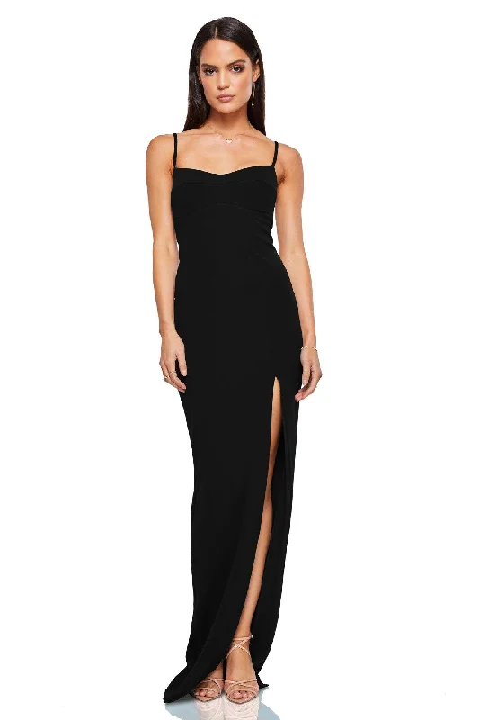 Nookie Maia Maxi Dress - Black Trendy A-Line Maxi Dress