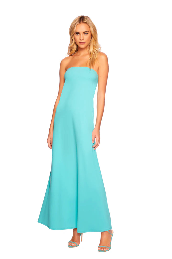 STRAPLESS MAXI DRESS Fashionable Chiffon Tiered Maxi Dress