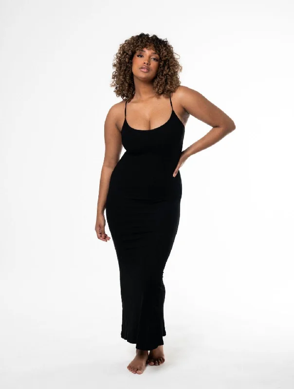 Shapewear Slip Maxi Dress Comfortable Fitted Maxi Dress