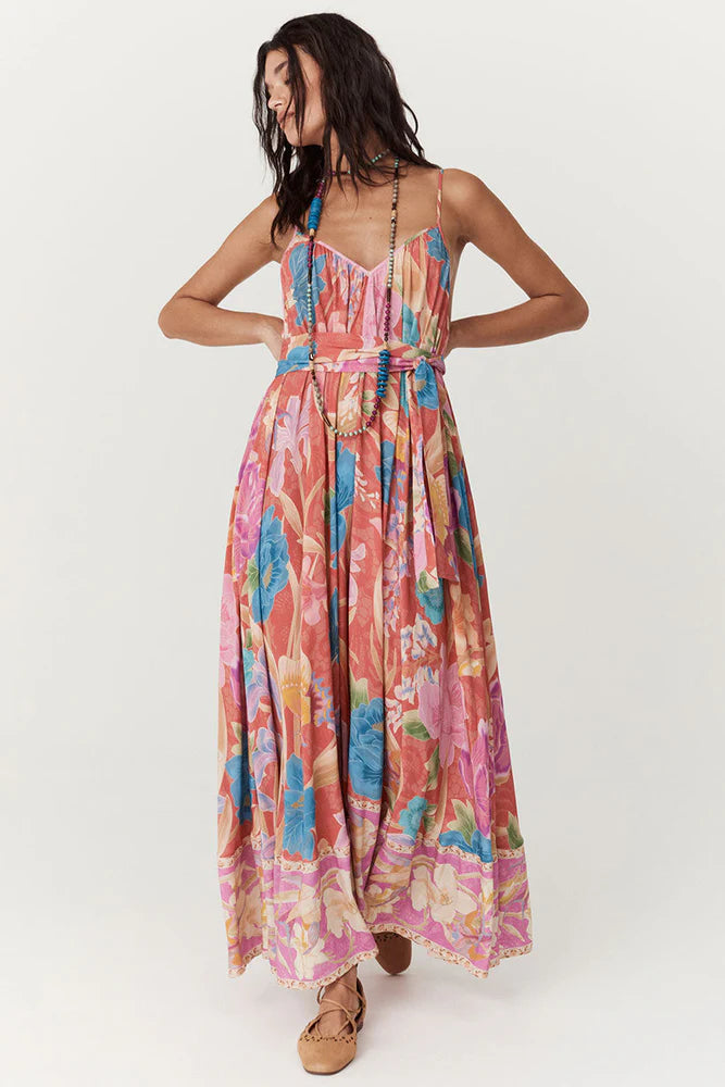 Spell Painters Garden Strappy Maxi Dress Fashionable Printed Maxi Dress