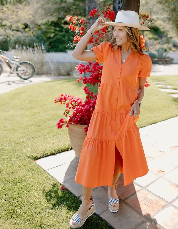 Brochu Walker Havana Dress in Tangerine