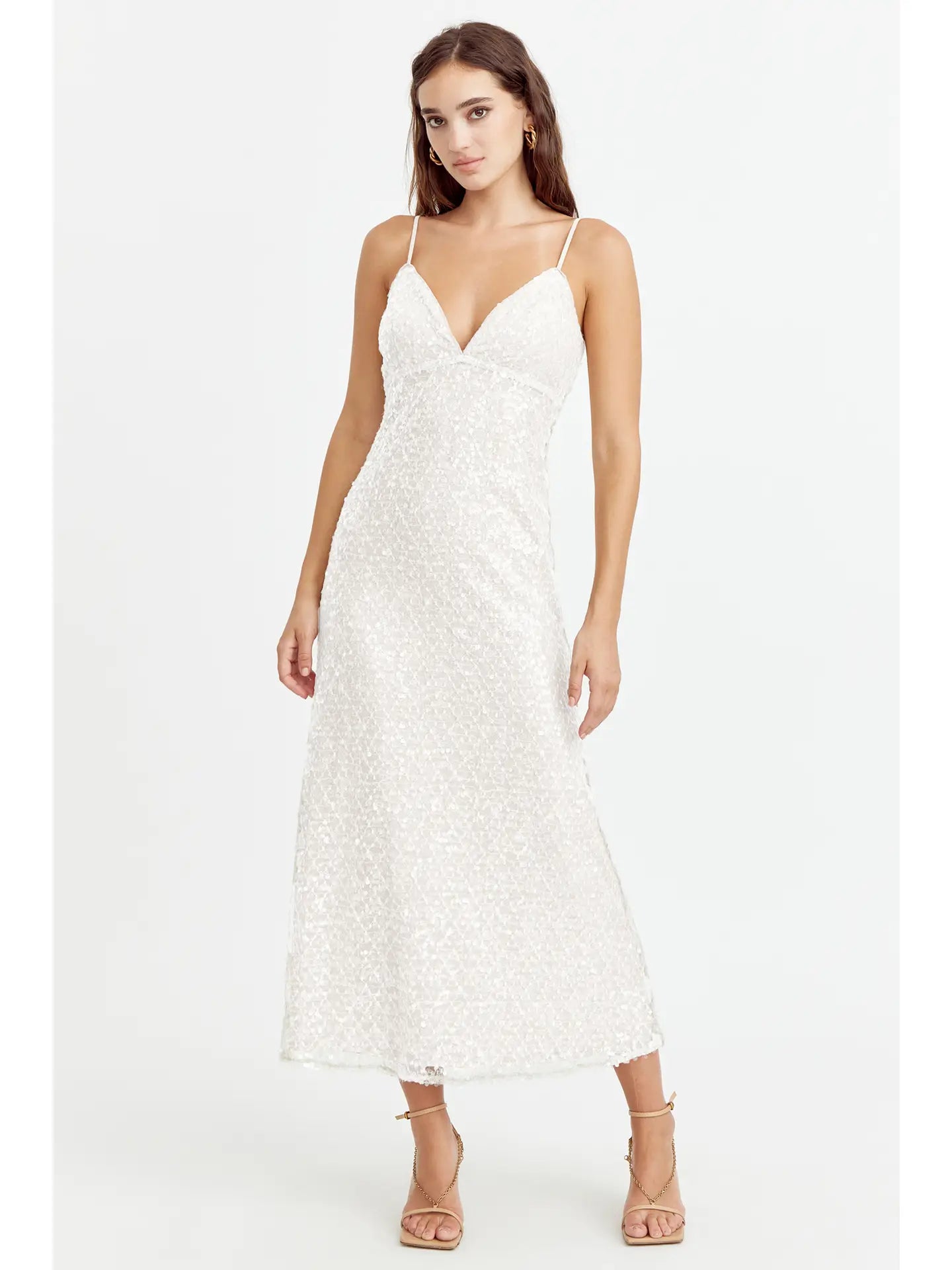Cladele Sequins Slip Dress