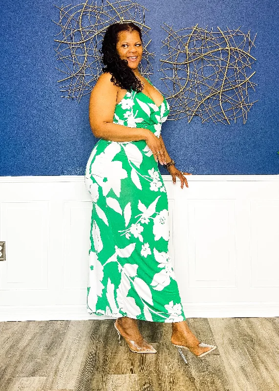 Lemme See That Back Dress- Green (FINAL SALE)
