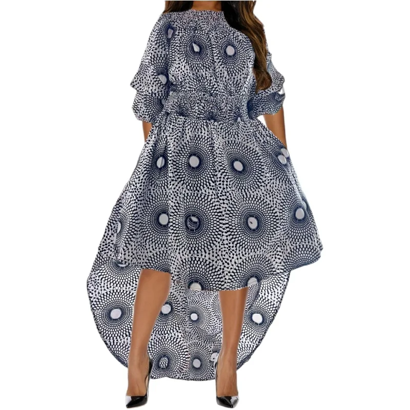 High Low African Print Dress