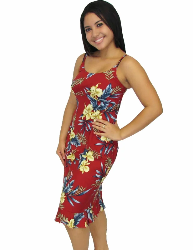 Keilani Orchid Spaghetti Straps Aloha Dress