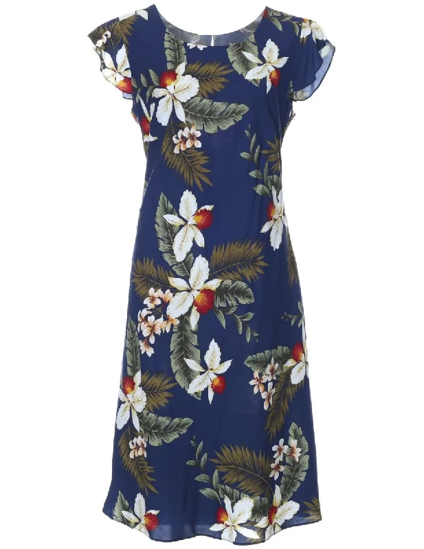 Knee Length Hawaiian Dress Hanapepe