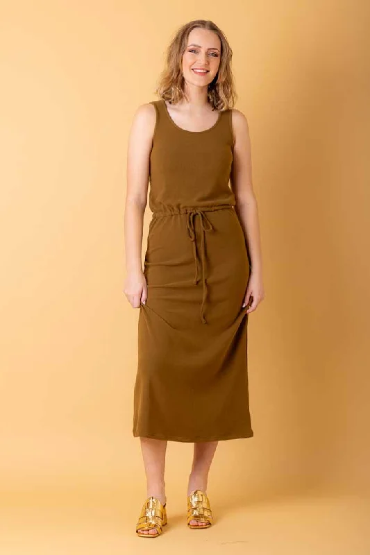Laurlie Knit Dress Khaki