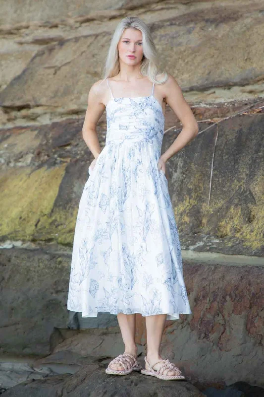 Ocean Dress White / Blue Shell