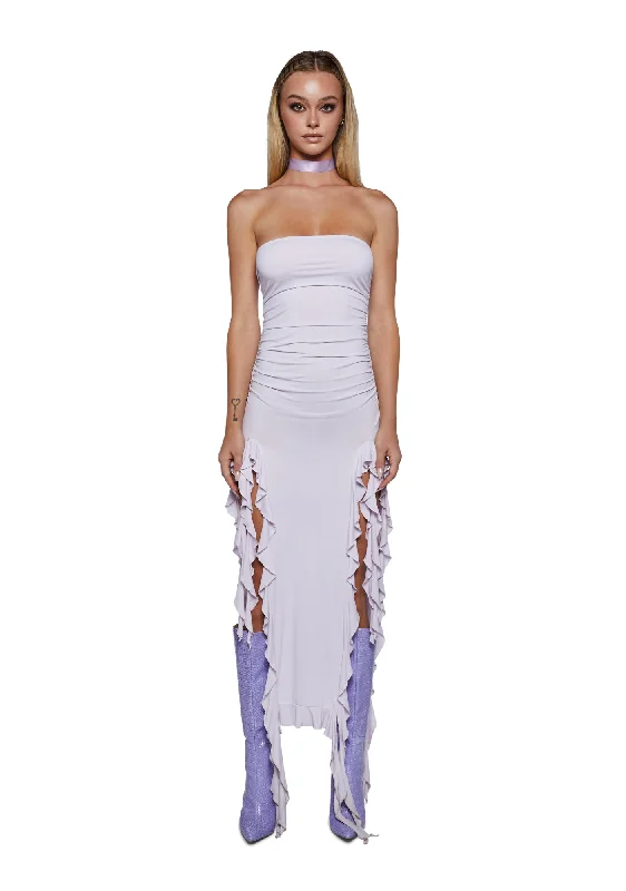Rendezvous Strapless Dress - Purple
