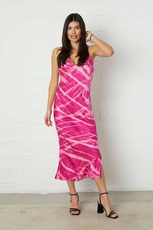 Satin Skye Bias Dress