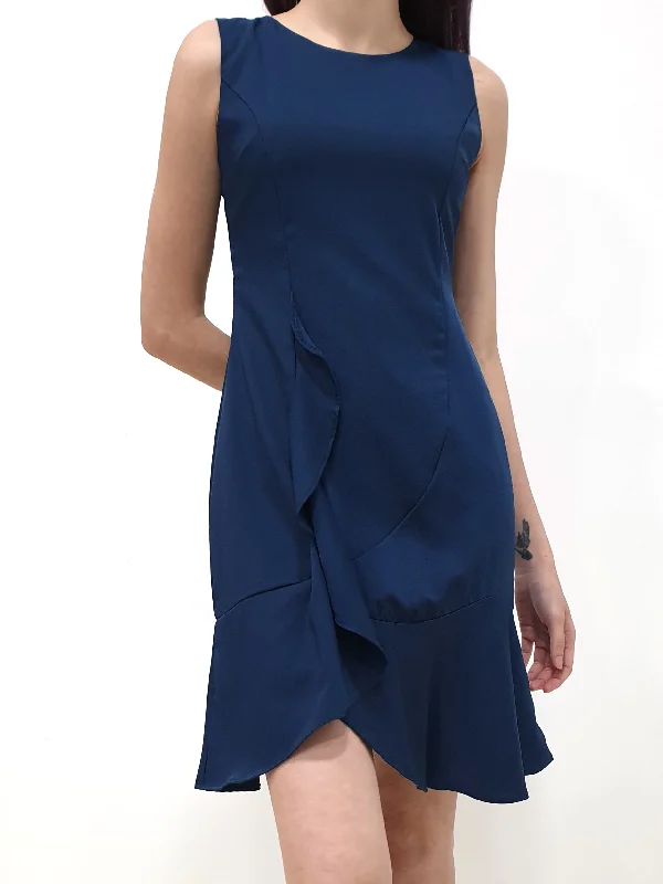Side Waterfall Dress