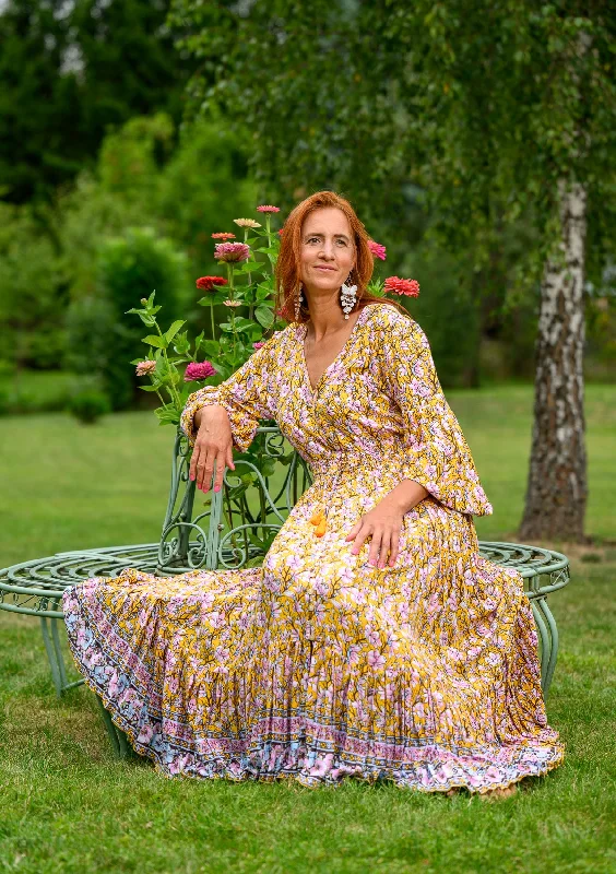 Simona Orchard Orange Dress