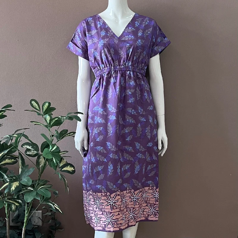 Spring Empire Batik Dress - M