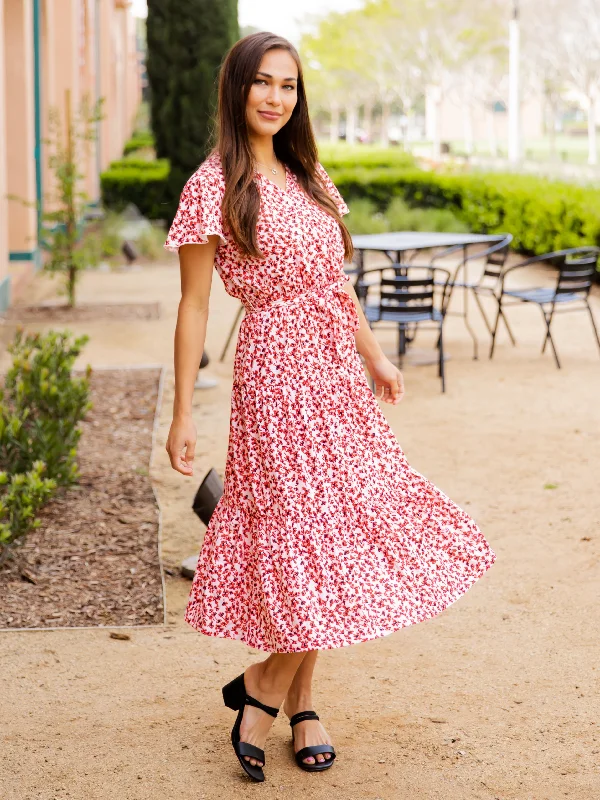 Small Floral Red