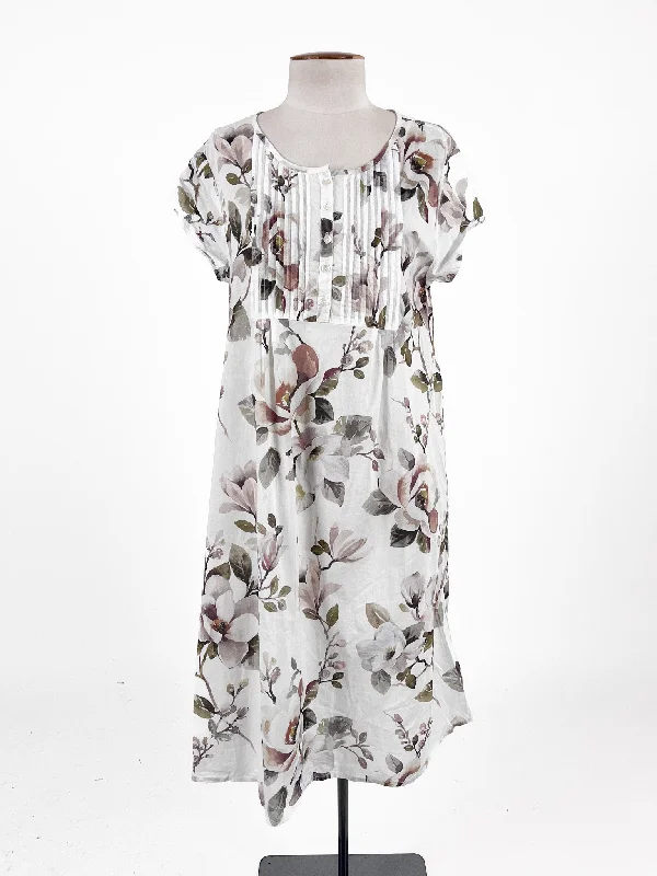 Wallace Cotton | White Casual Dress | Size S