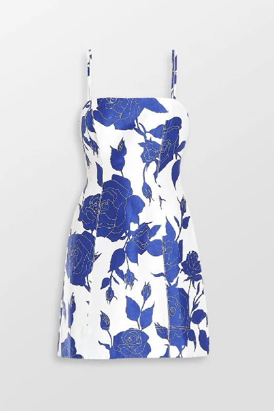 Belonging Neo Rose Mini Dress Elegant Velvet Mini Dress