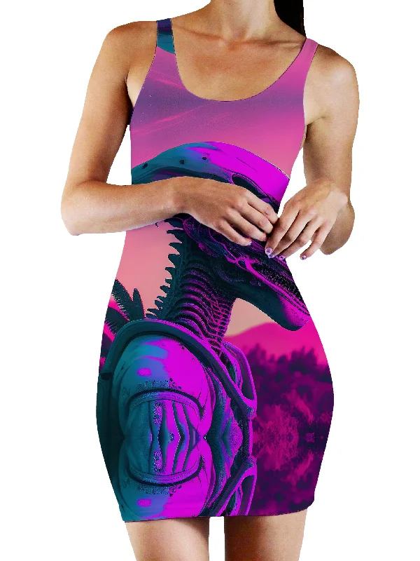 Dawn of a New Age Bodycon Mini Dress Fashionable Boho-Chic Mini Dress