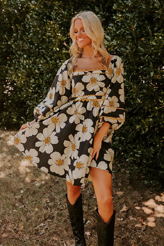 Flirty Smile Floral Mini Dress Classic Striped Mini Dress