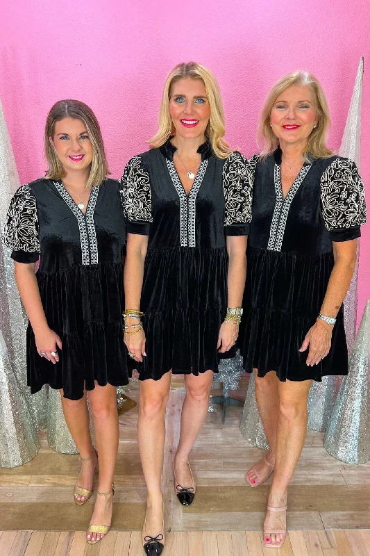 For The Better Mini Dress - Black Trendy Lace Mini Dress