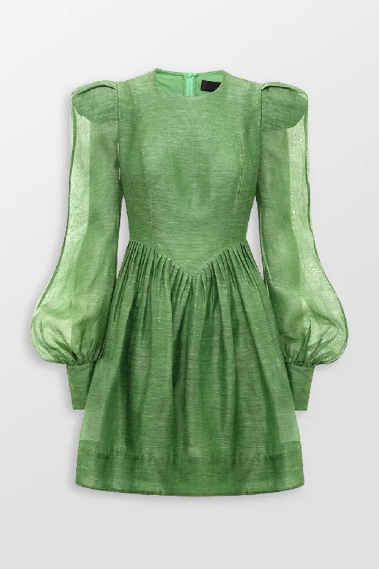 Elena Structured Shoulder Mini Dress Trendy Camisole Mini Dress