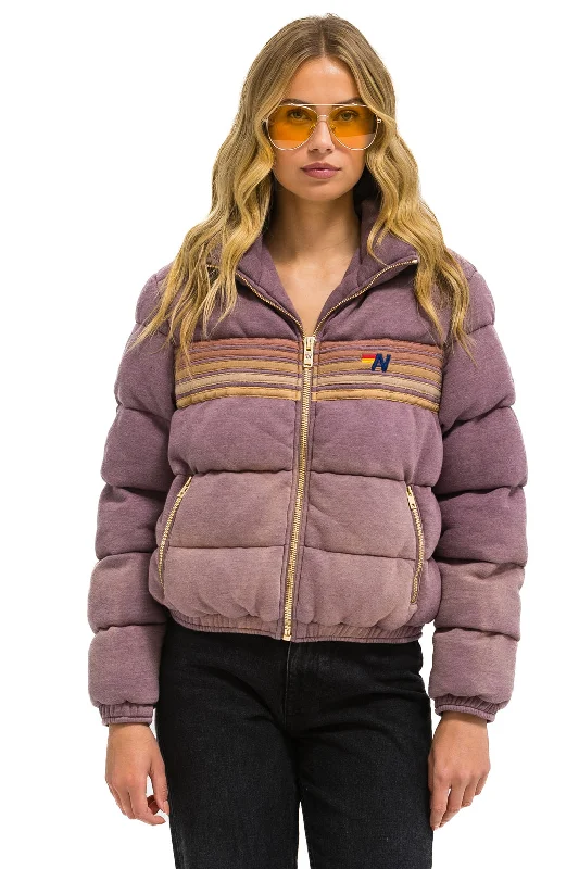 5 STRIPE FADED APRES JACKET - FADED MOCHA Cardigan Sweater Pullover