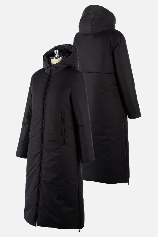 ANIMO - Legolas Long Jacket Hooded Jacket Caped Jacket Shawl Collar Jacket