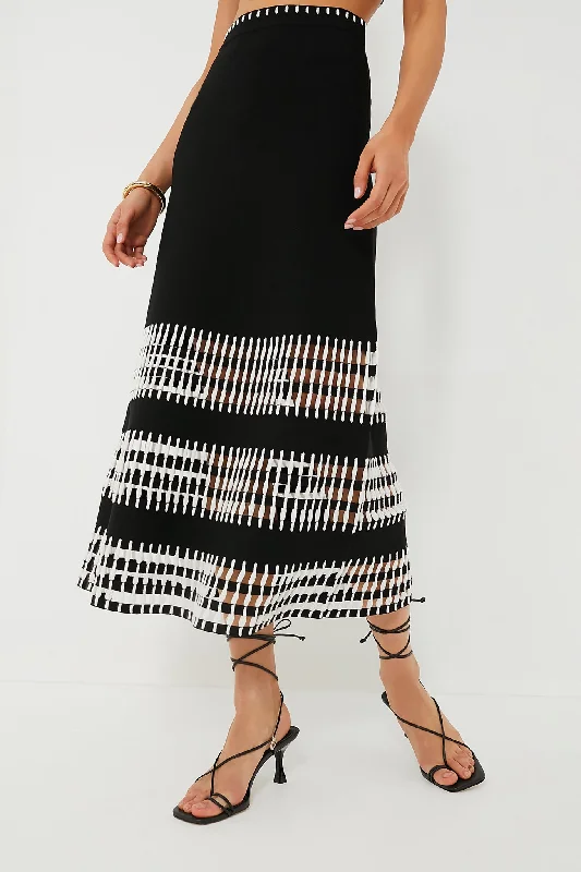 Black Simone Skirt leather skirt bold