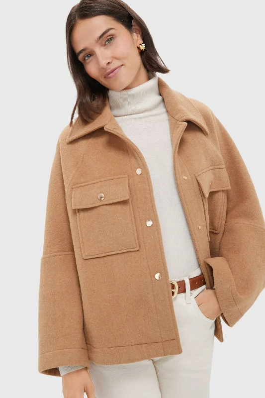 Camel Wool Cassidy Jacket Nylon Jacket Polyester Jacket Spandex Jacket